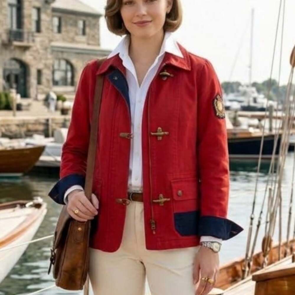 Unique Preppy Old Money Classic Ralph Lauren Fireman's Jacket